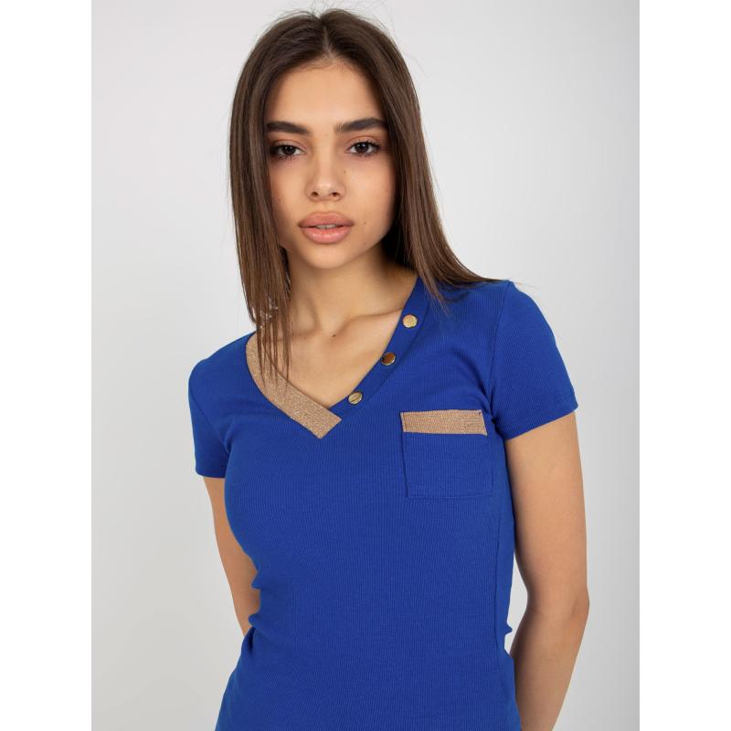 Dámská halenka s krátkým rukávem ANEA kobaltová