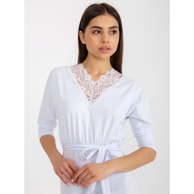 Dámské šaty s páskem Toronto RUE PARIS bílé 