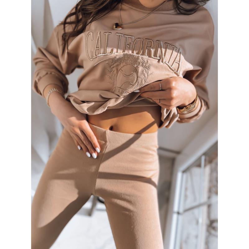 Dámske legíny CALIFORNIA TEAM béžovej farby