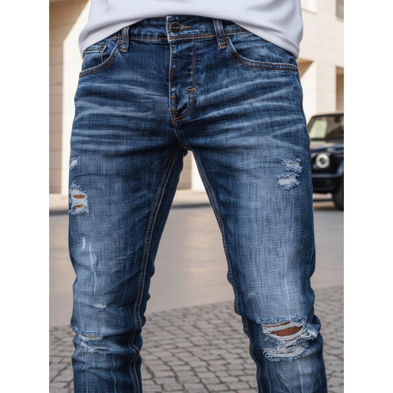 Pánske džínsové nohavice K9 modré