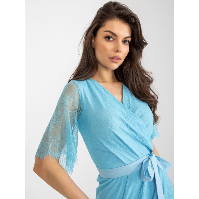 Női öves ruha ERHARDA világoskék