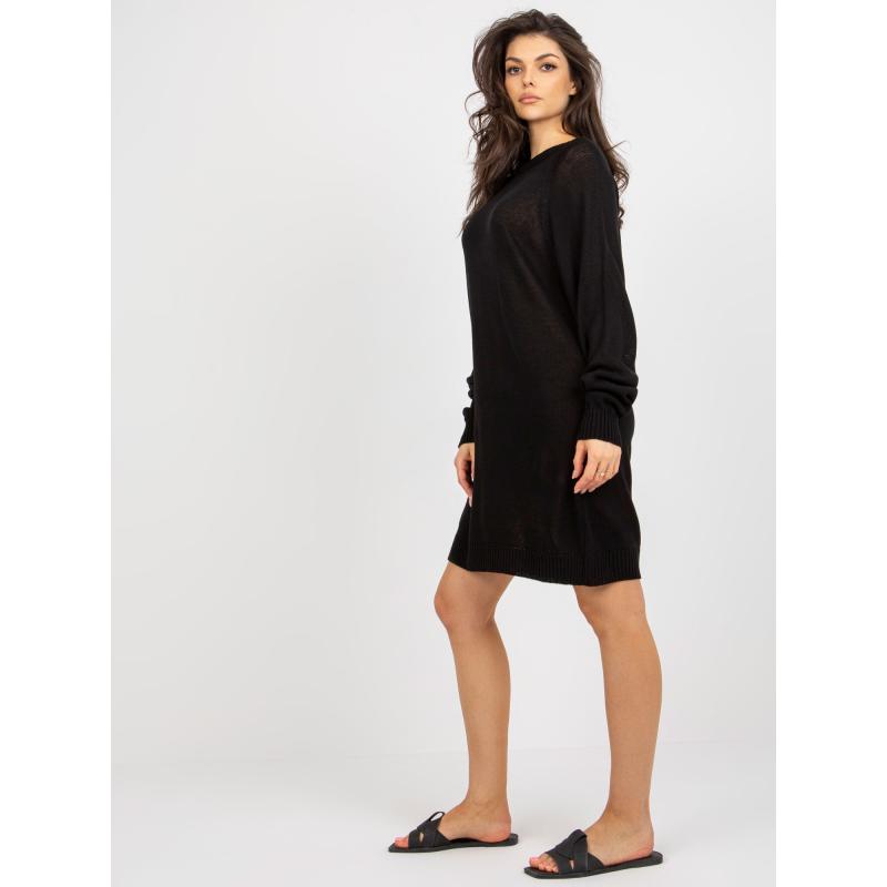 Női oversize kötött nyári ruha LARA fekete