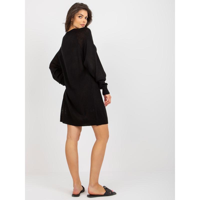 Női oversize kötött nyári ruha LARA fekete