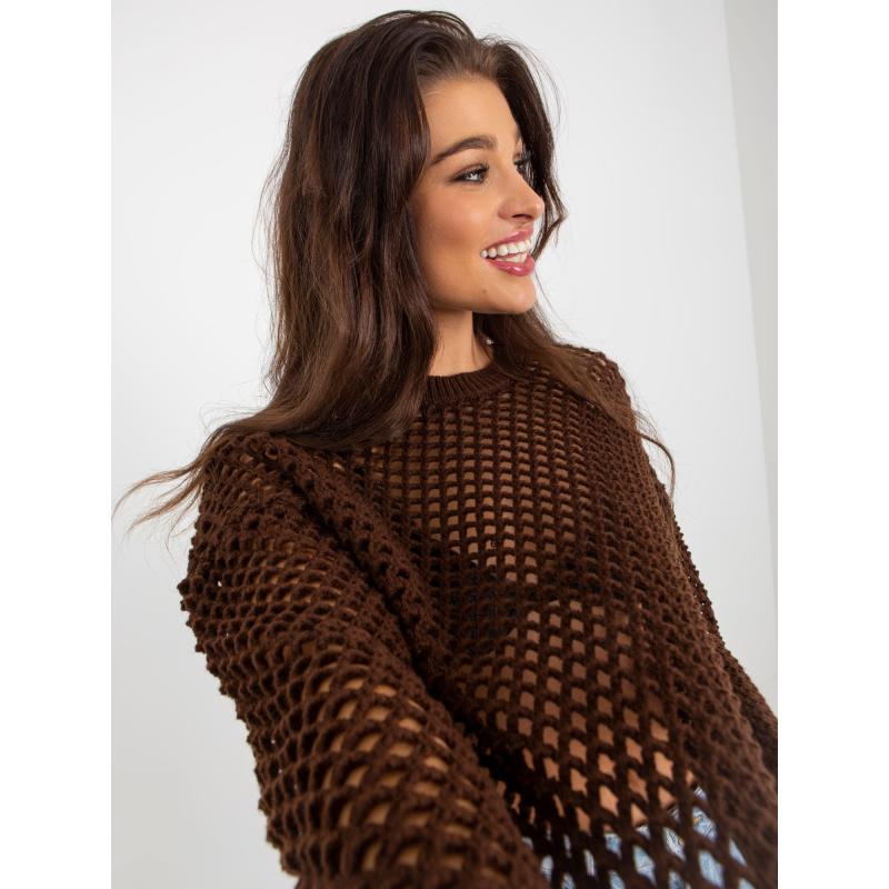 Dámsky sveter LEONTINA hnedý