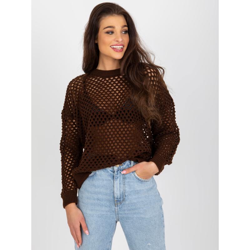Dámsky sveter LEONTINA hnedý