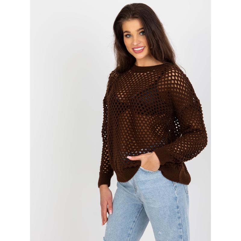 Dámsky sveter LEONTINA hnedý