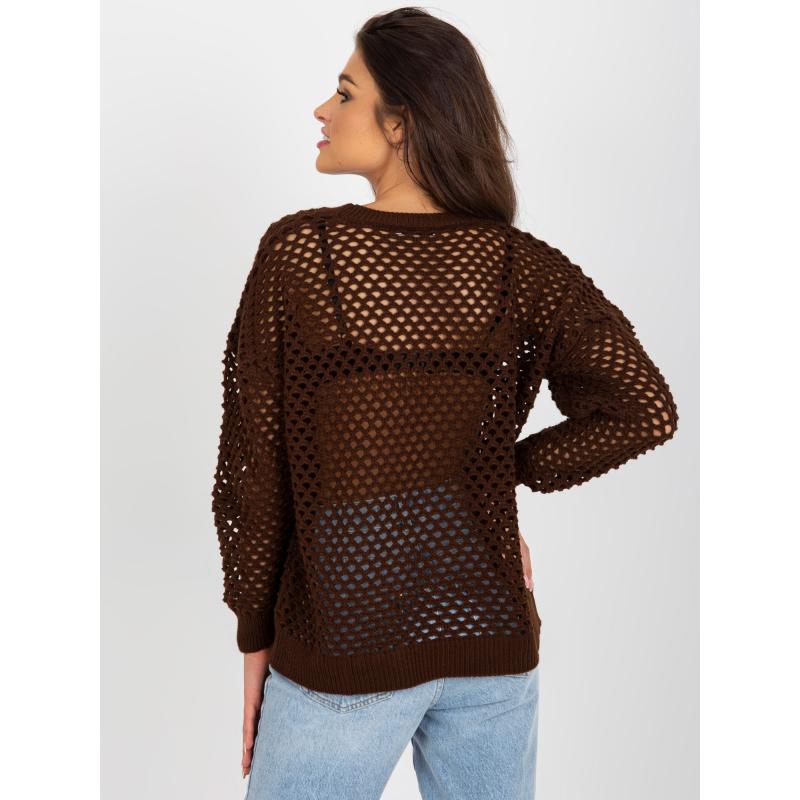 Dámsky sveter LEONTINA hnedý