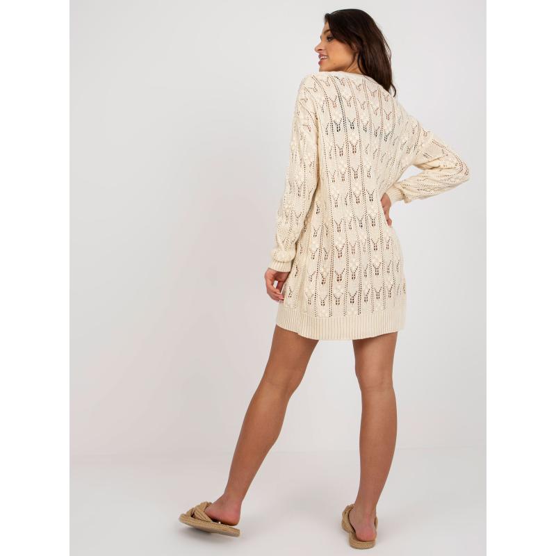 Női plus size ruha KARLA világos bézs