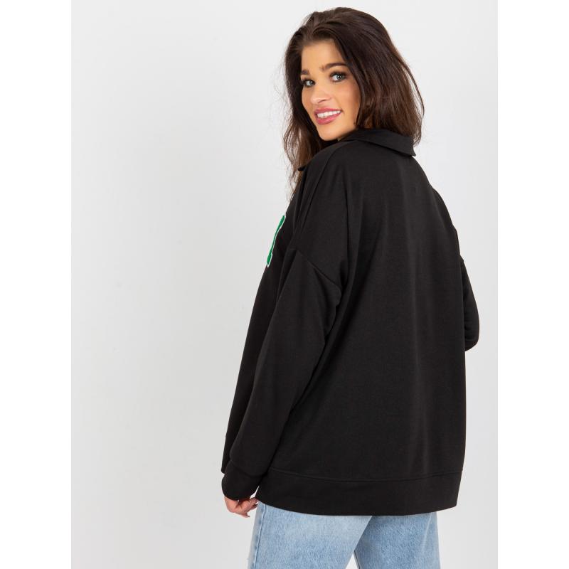Dámska blúzka oversize s vreckami GERHA čierna