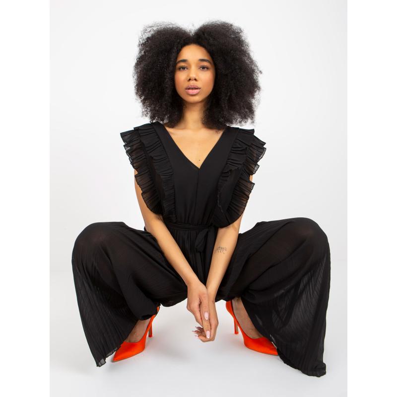 Dámský overal bez rukávů OCH BELLA černý 