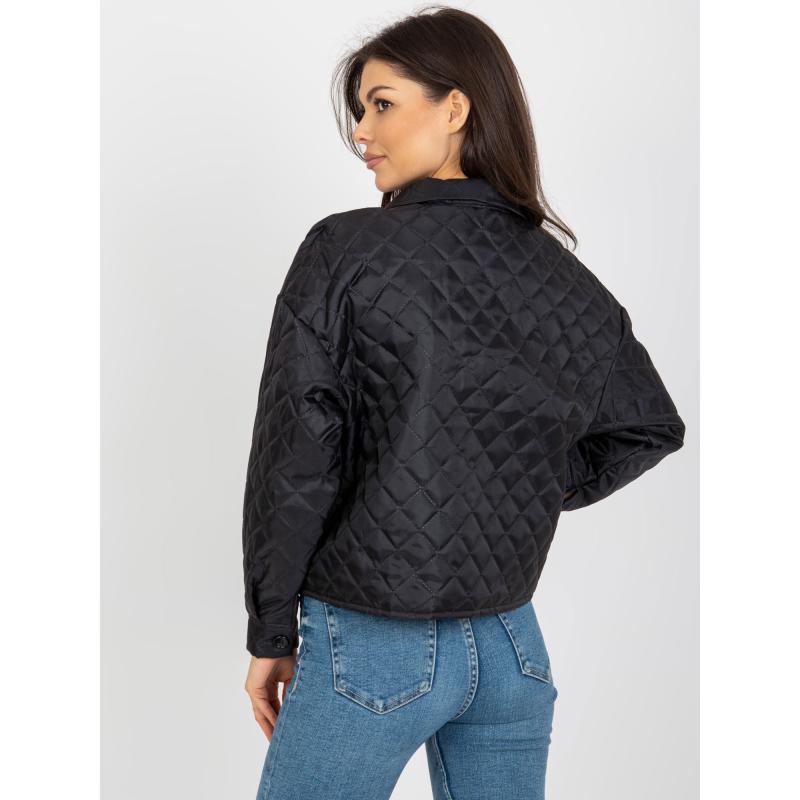 Dámská bunda se zapínáním na knoflíky SLAVA černá