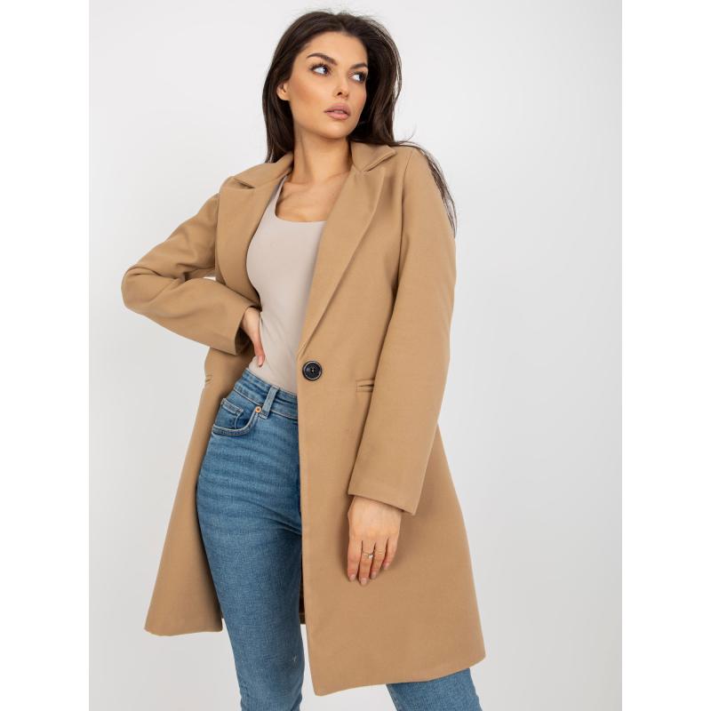 Női kabát béléssel OCH BELLA barna