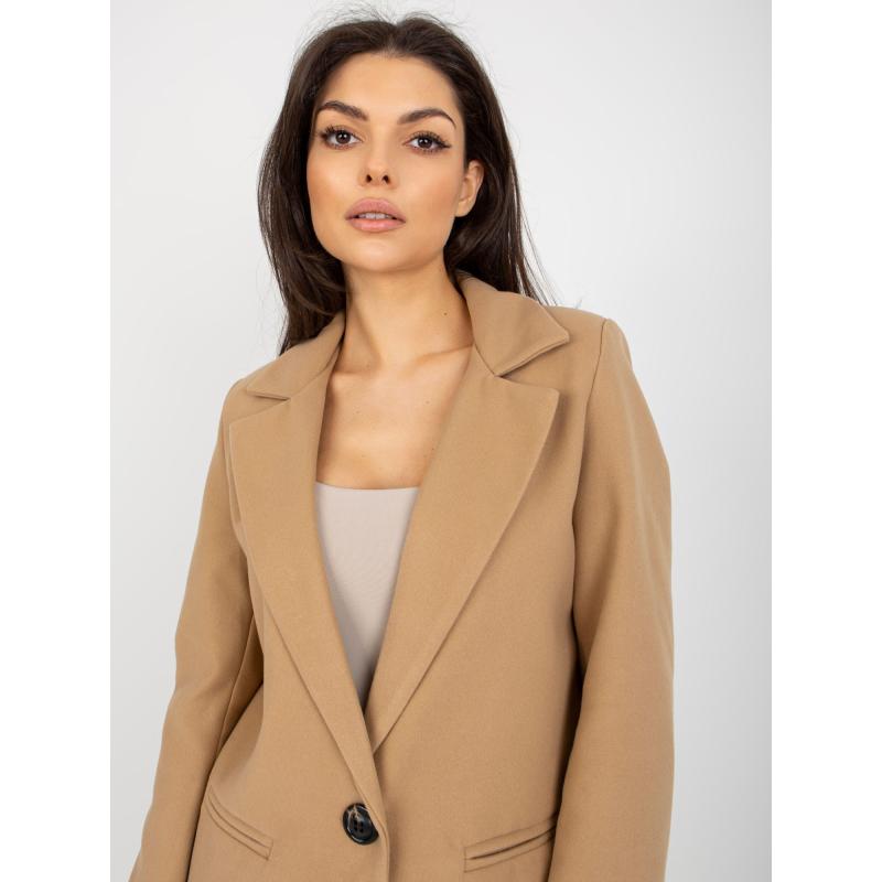 Női kabát béléssel OCH BELLA barna