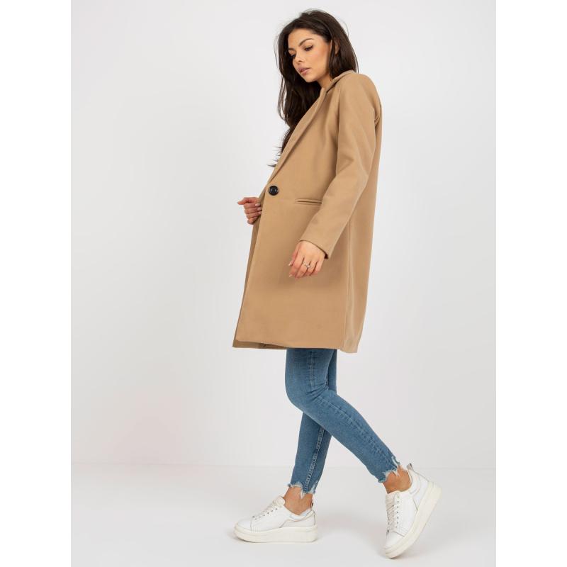 Női kabát béléssel OCH BELLA barna