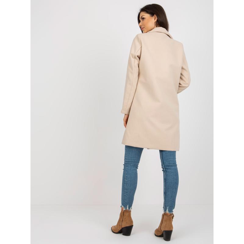 Dámský kabát s viskózou OCH BELLA béžový