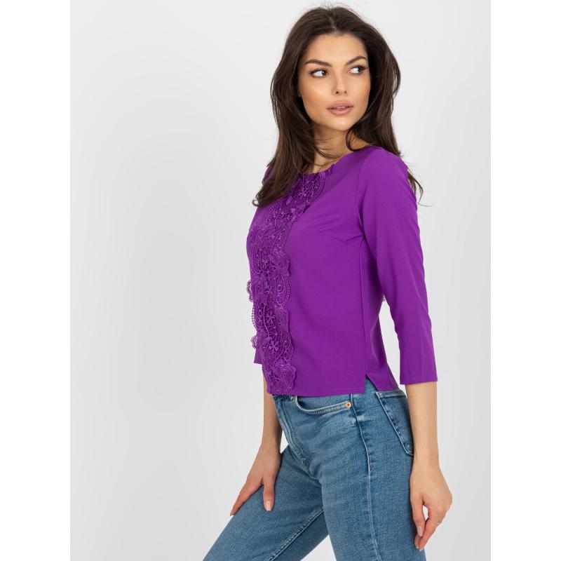 Női 3/4-es ujjú blúz KALRA lila