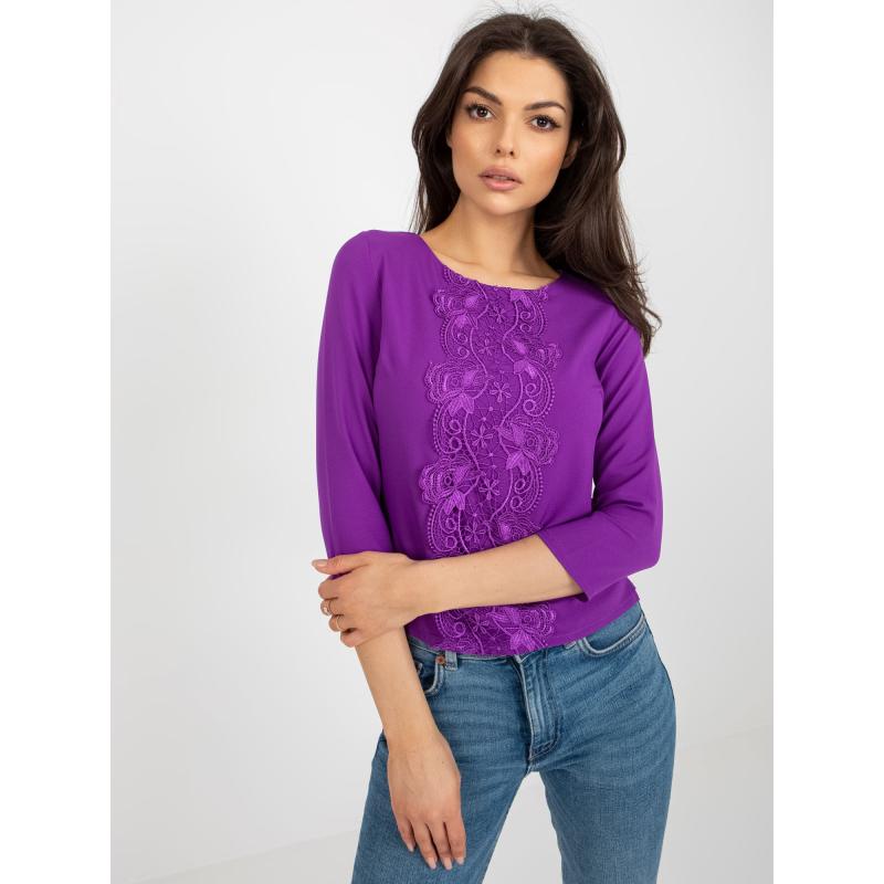 Női 3/4-es ujjú blúz KALRA lila