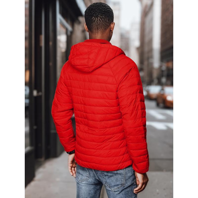 Férfi átmeneti steppelt kabát W12 piros