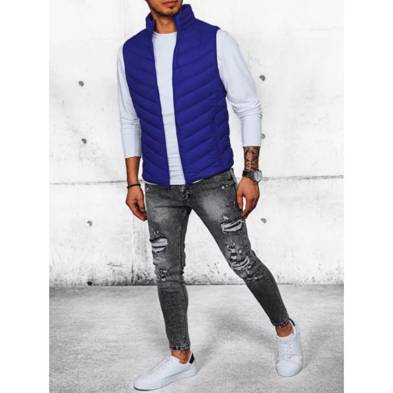 Férfi steppelt mellény DAILY tengerészkék