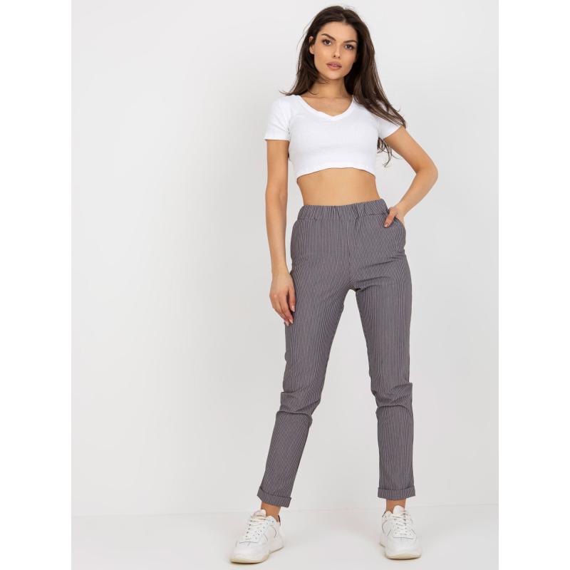 Dámské kalhoty s kapsami LINES fialové