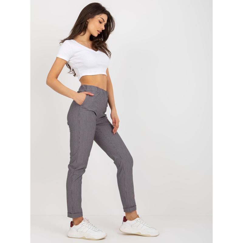 Dámské kalhoty s kapsami LINES fialové