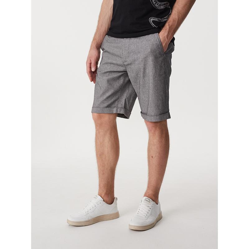 Férfi rövidnadrág PRM SH 302 W429 szürke melange