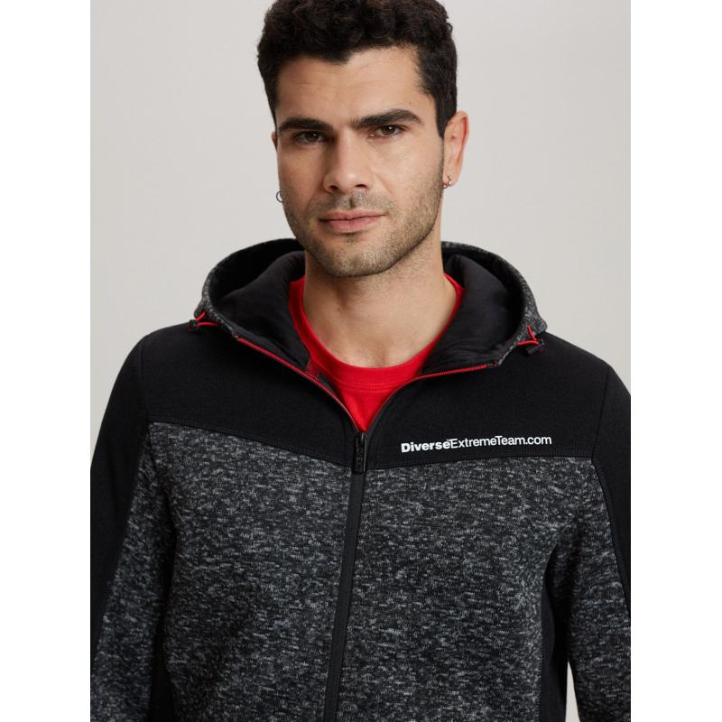 Pánská mikina DKR CROSS 4 B1564 černá melange