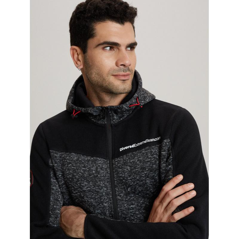 Pánská mikina DKR CROSS 4 B1564 černá melange