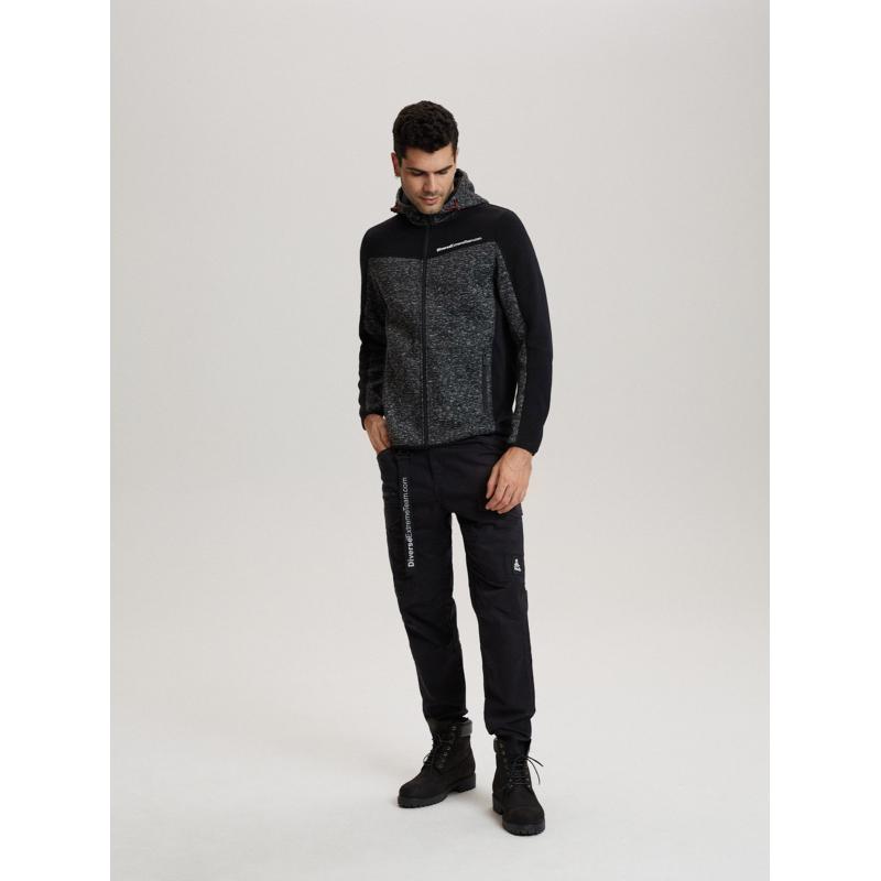 Pánská mikina DKR CROSS 4 B1564 černá melange