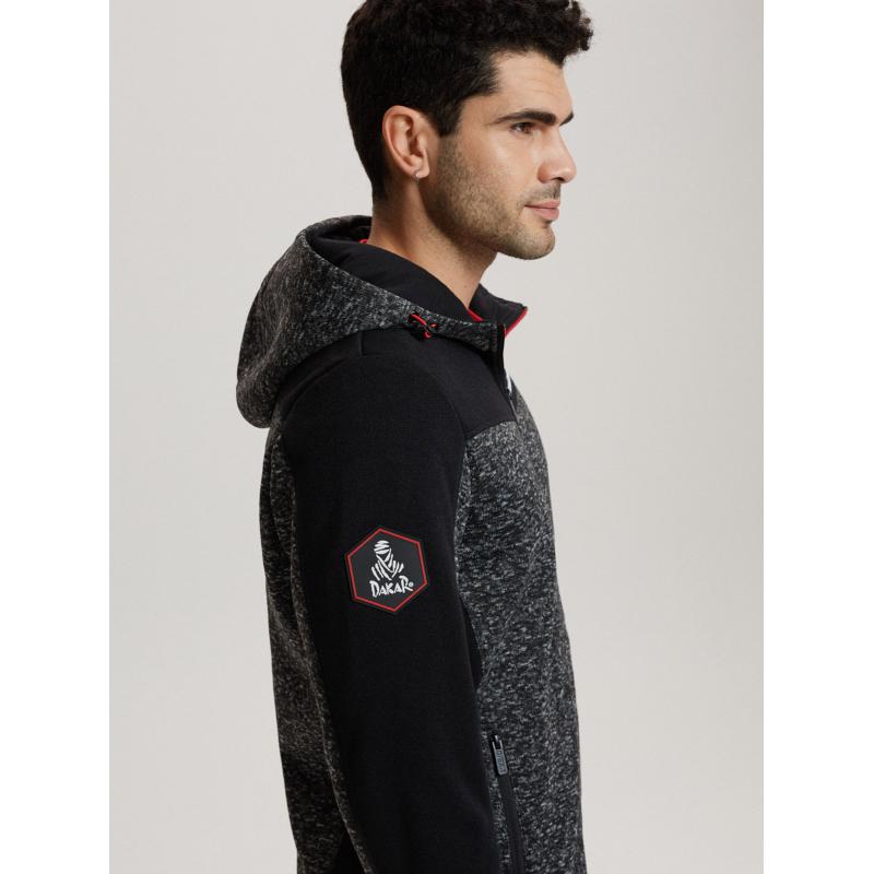 Pánská mikina DKR CROSS 4 B1564 černá melange