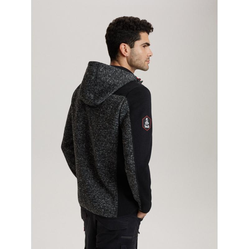 Pánská mikina DKR CROSS 4 B1564 černá melange