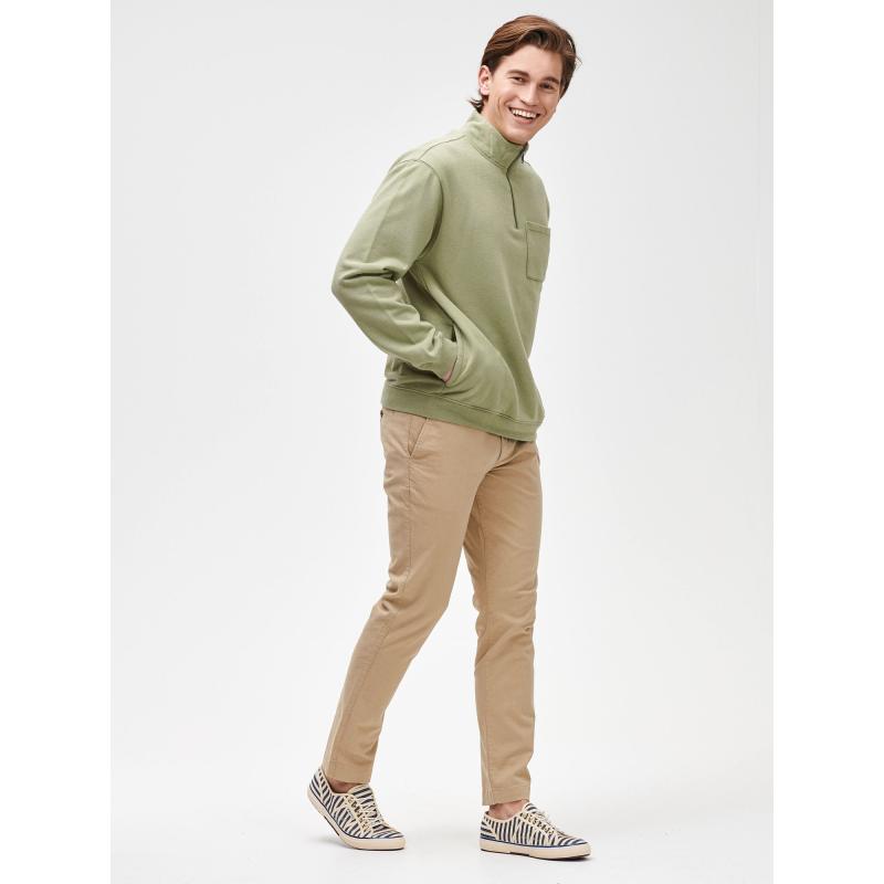 GapFlex khaki színű, vékony szabású nadrág GapFlex