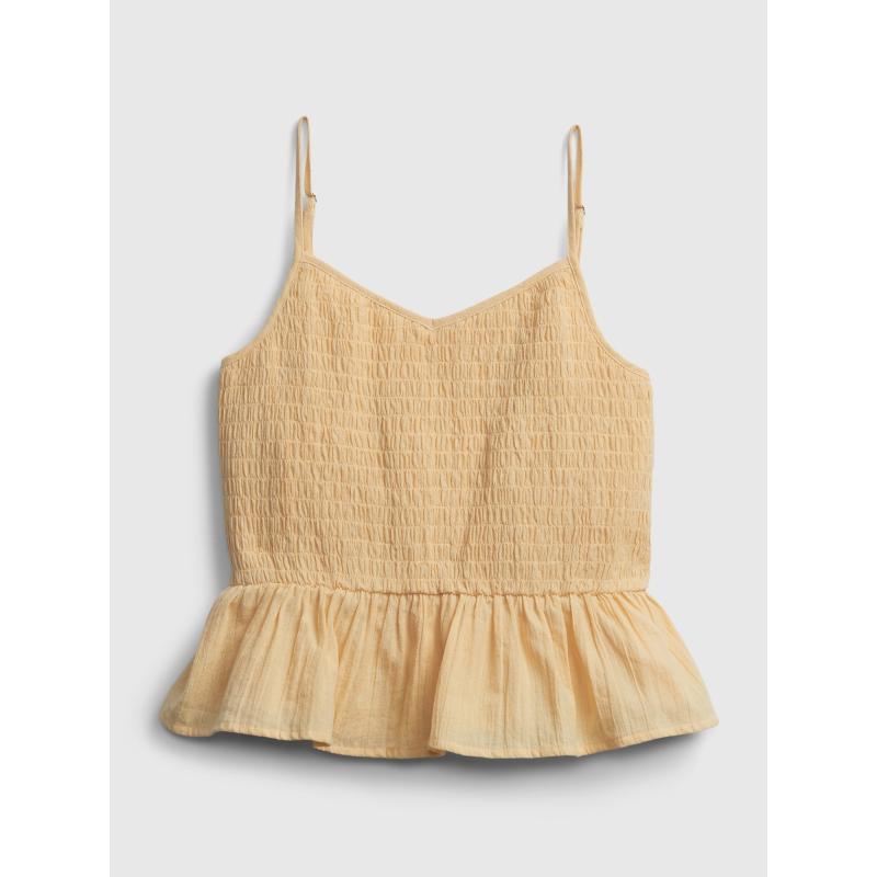Teen top organic cotton cinched cami