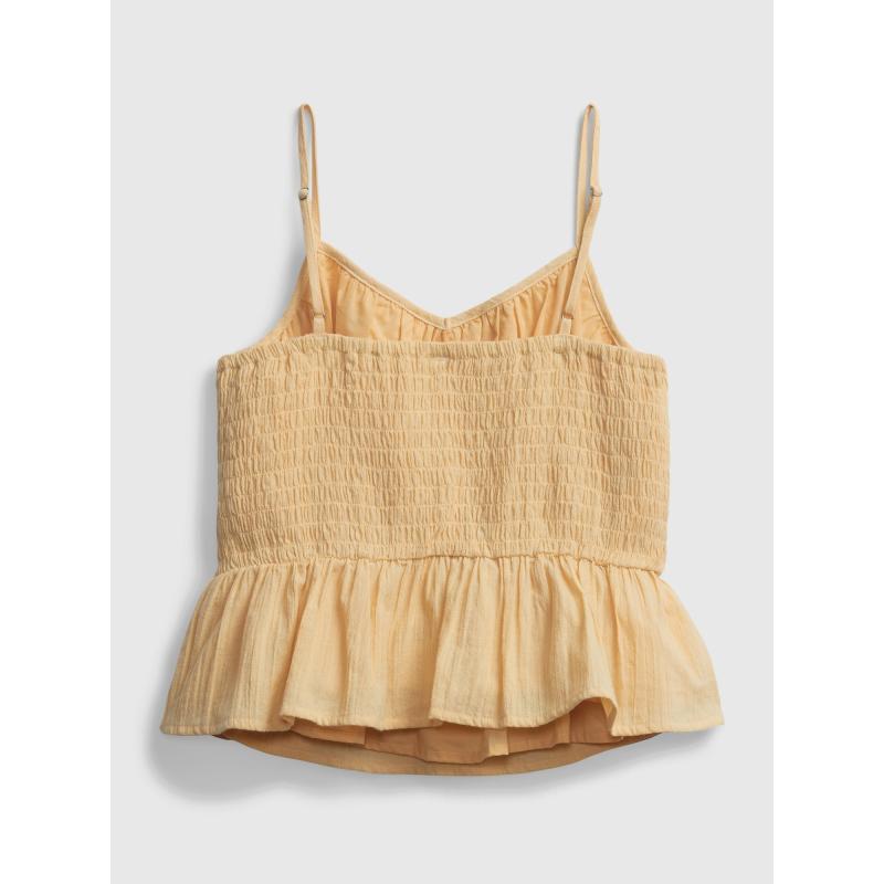 Teen top organic cotton cinched cami
