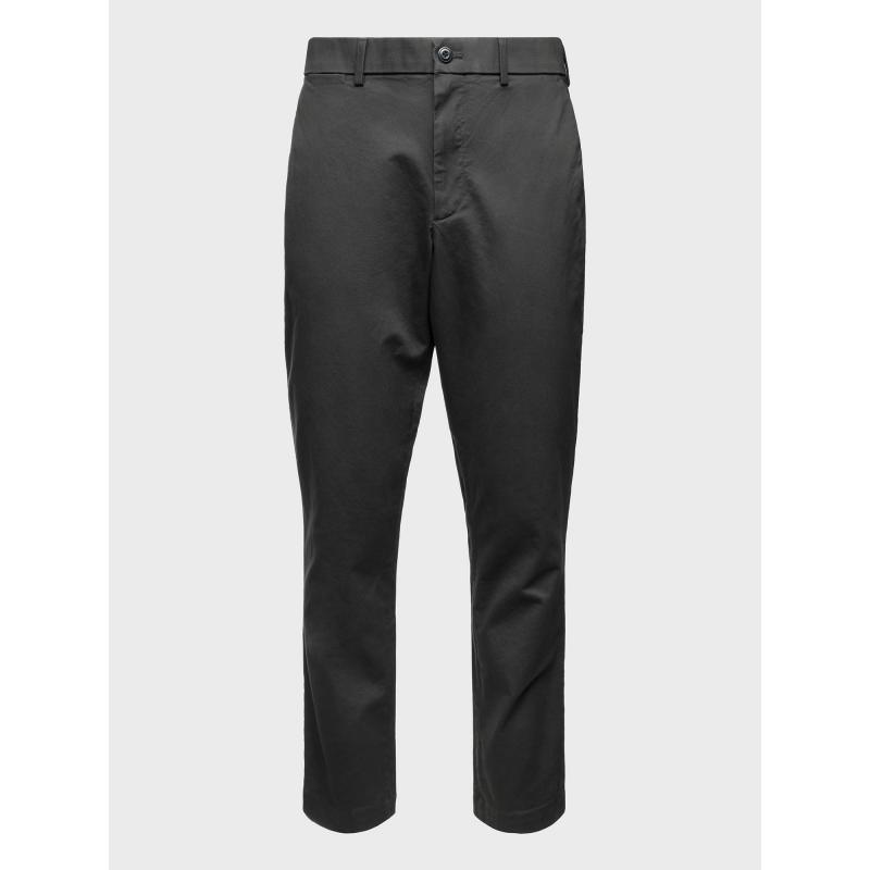 Nadrág modern khaki színű, vékony szabású GapFlex nadrág