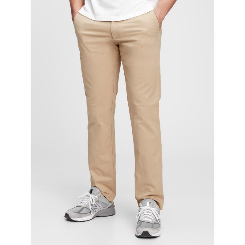 Kalhoty modern khaki in straight fit GapFlex