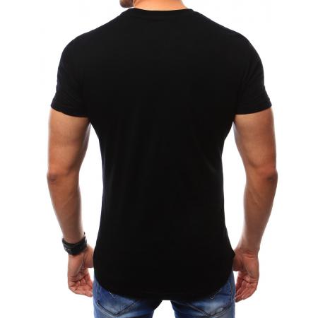 Pánská tričko s potiskem černé