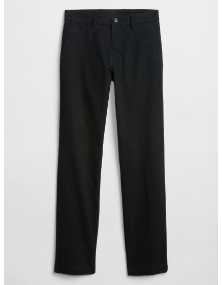 Nadrág alapvető khaki egyenes szabású GapFlex nadrág