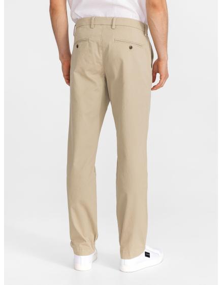 Essential khaki egyenes szabású nadrág GapFlex