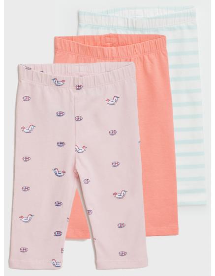Detské legíny so vzorom, 3 ks