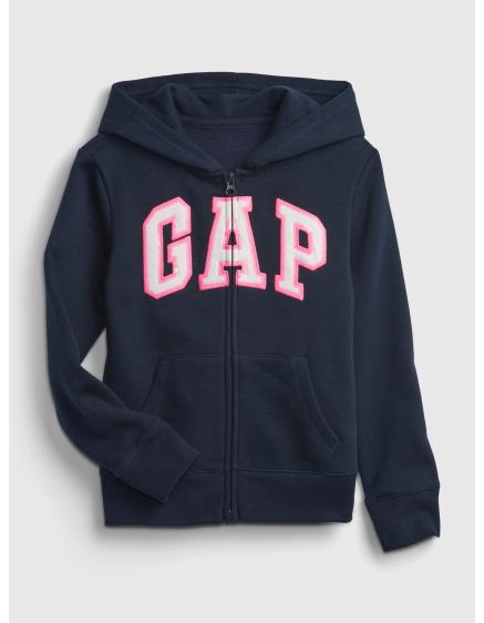 Baby GAP logós cipzáras pulóver Sötétkék