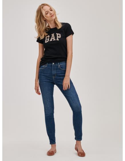 Úzke džínsy s vysokým vzrastom medové