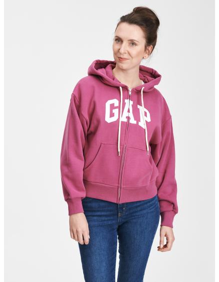 Mikina s logom GAP so zipsom