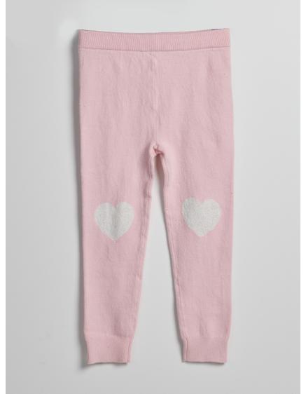 Detské pletené legíny srdce