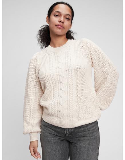 Pletený sveter so vzorom