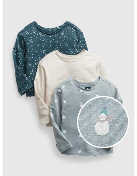 Detské tričká mix organické, 3 ks