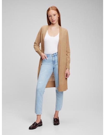 Ľanový dlhý sveter