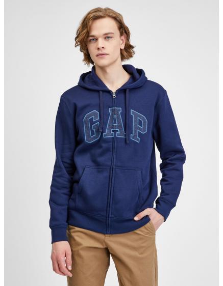 Mikina s logom GAP so zipsom