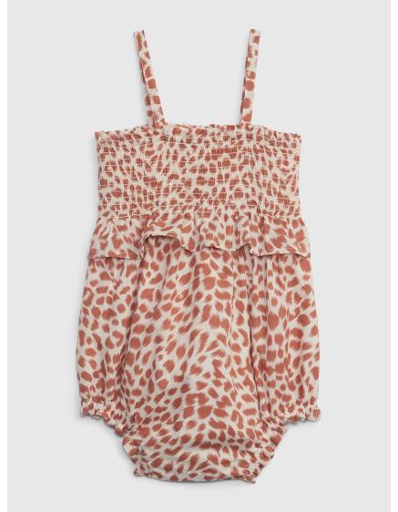 Baby overal na ramínka leopard