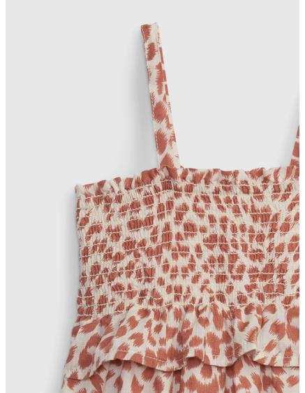 Baby overal na ramínka leopard